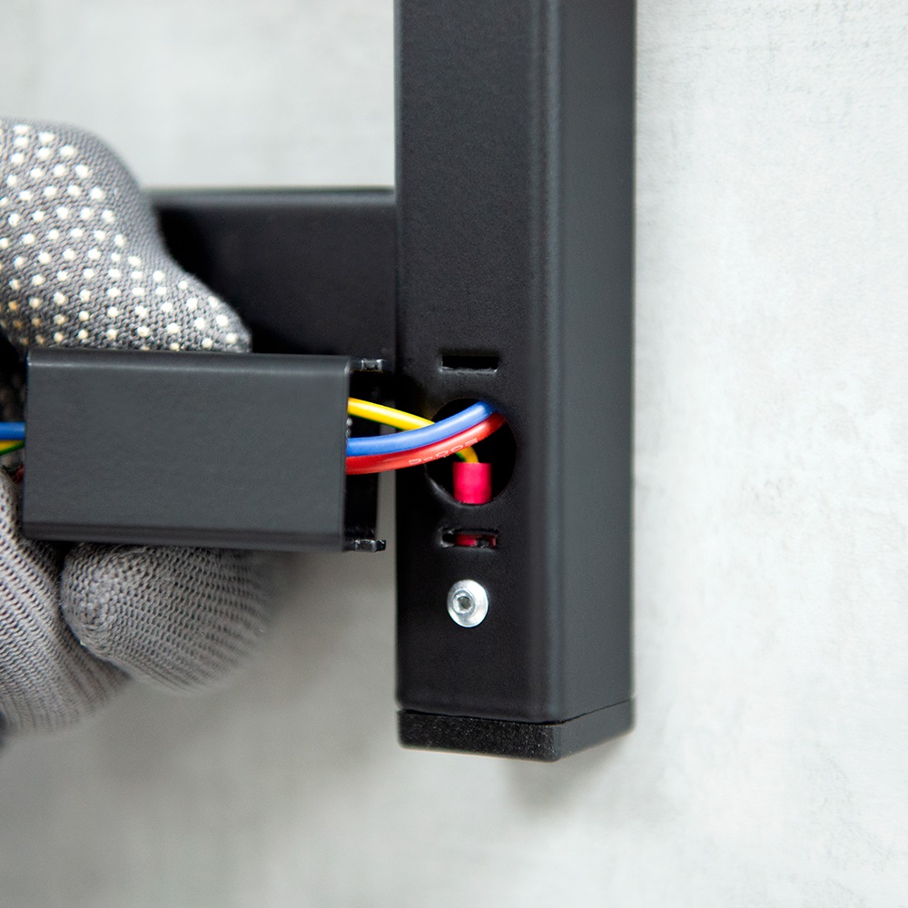 Полотенцесушитель Аспект Пэк сп 1 80х50 черный ВГП